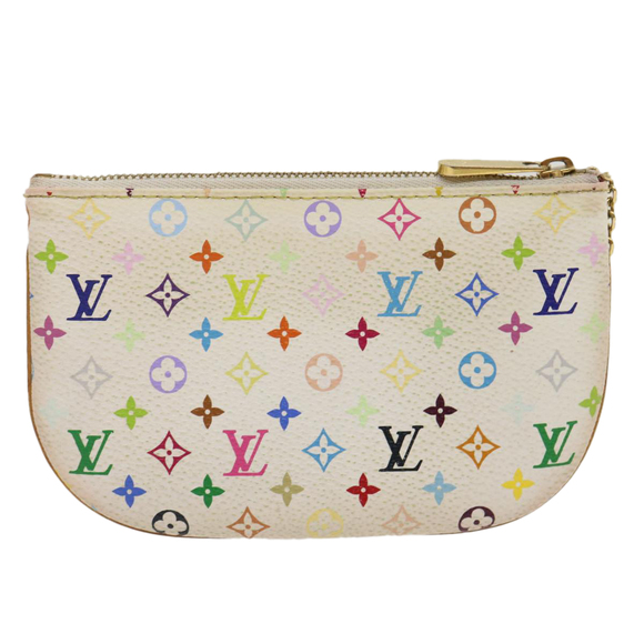 LOUIS VUITTON Monogram Multicolor Pochette MM Pouch White M60028 LV Auth 35181 - Picture 2 of 16